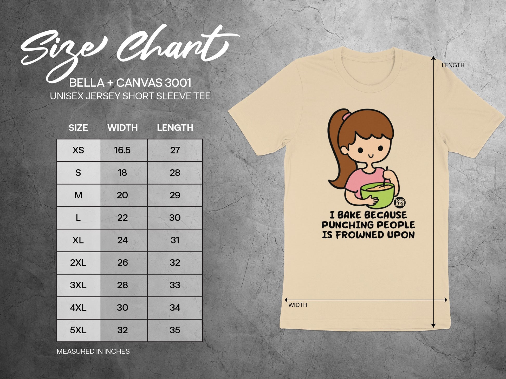 I Bake Because Punching People Is Frowned Upon product type