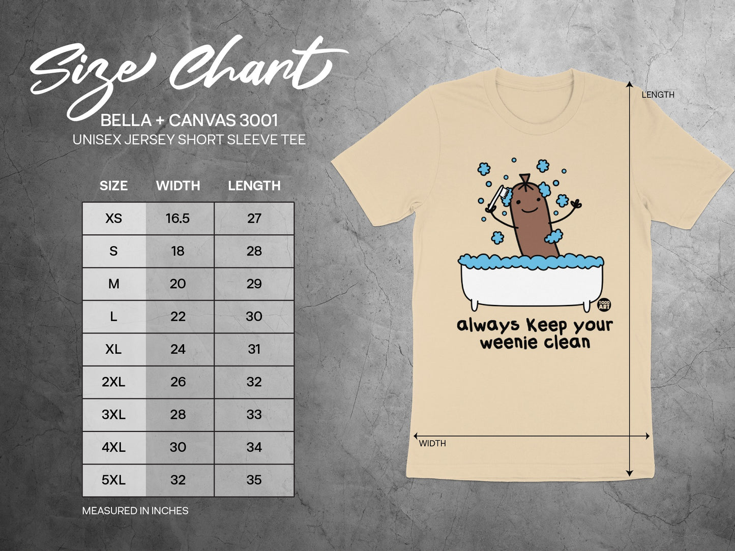 Always Keep Your Weenie Clean Short Sleeve Tee product