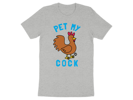 Pet My Cock Funny Chicken Graphic T-shirt product