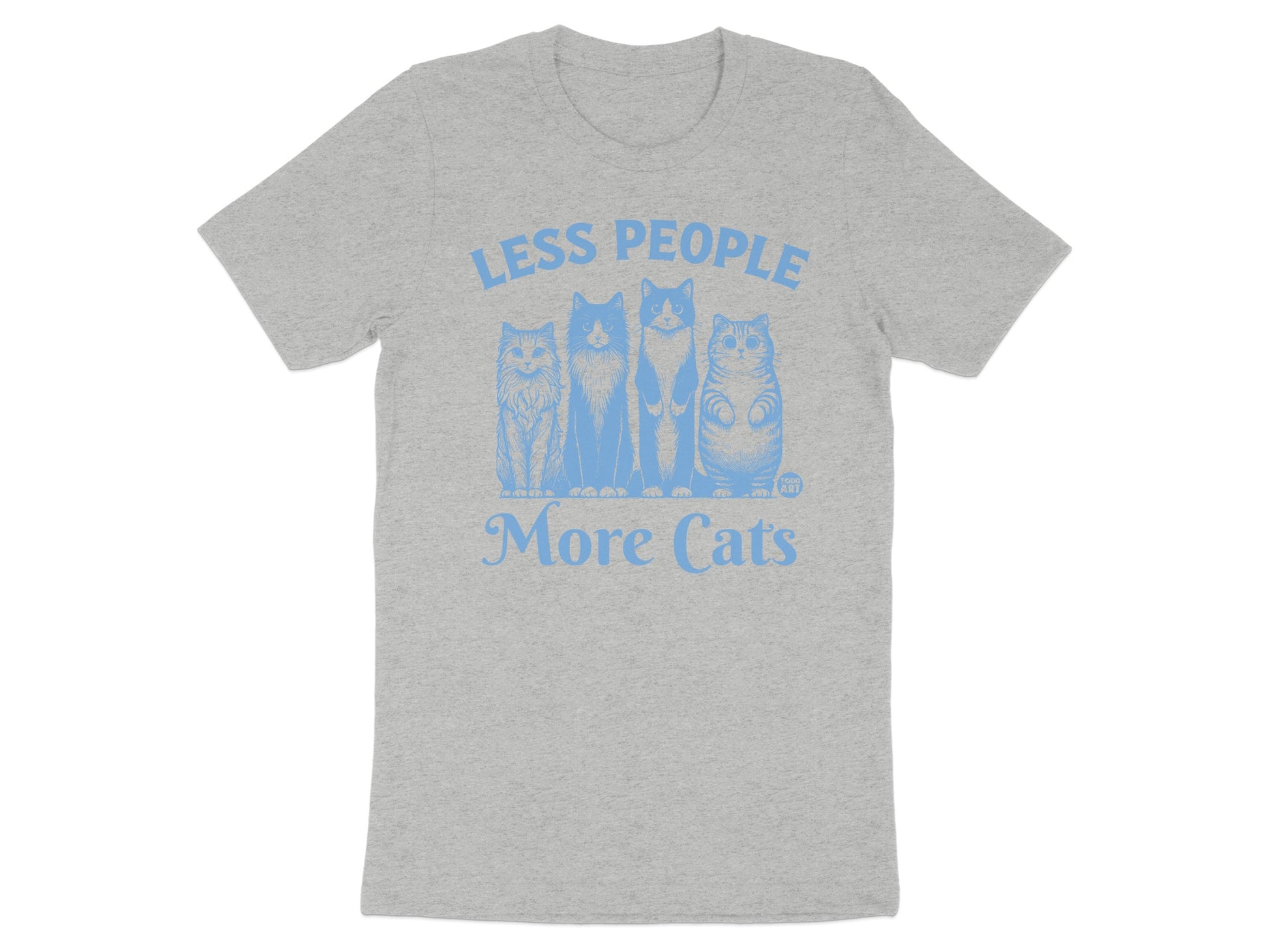 Less People More Cats Graphic T-Shirt product