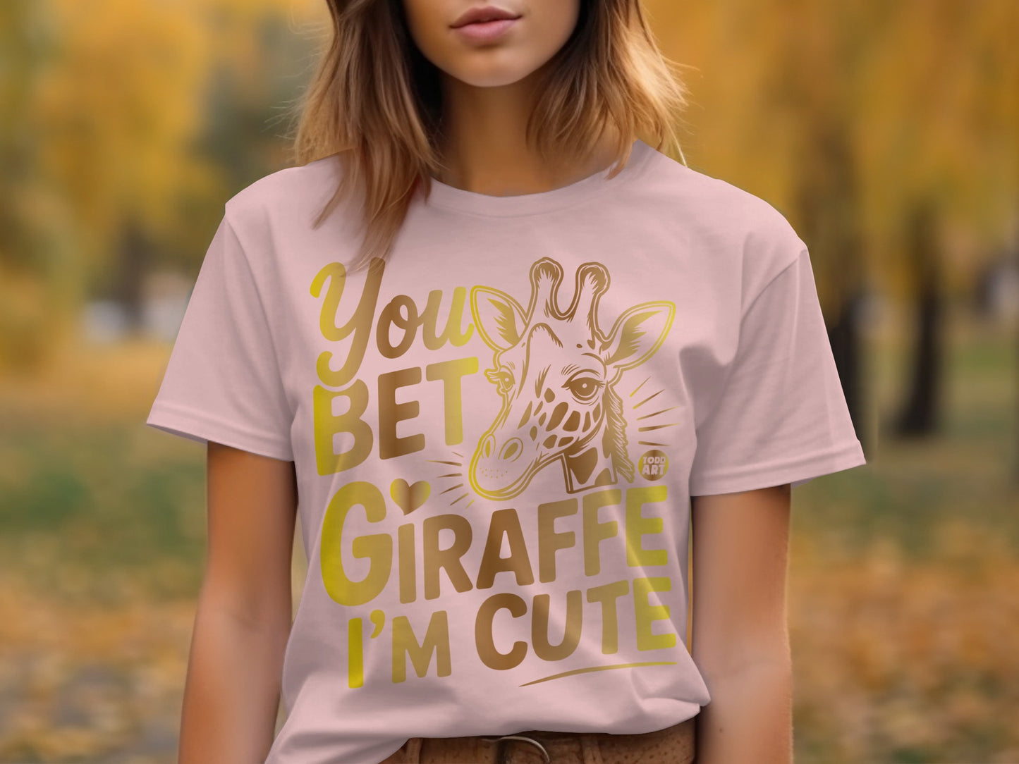 You Bet Giraffe I'm Cute Graphic T-Shirt product