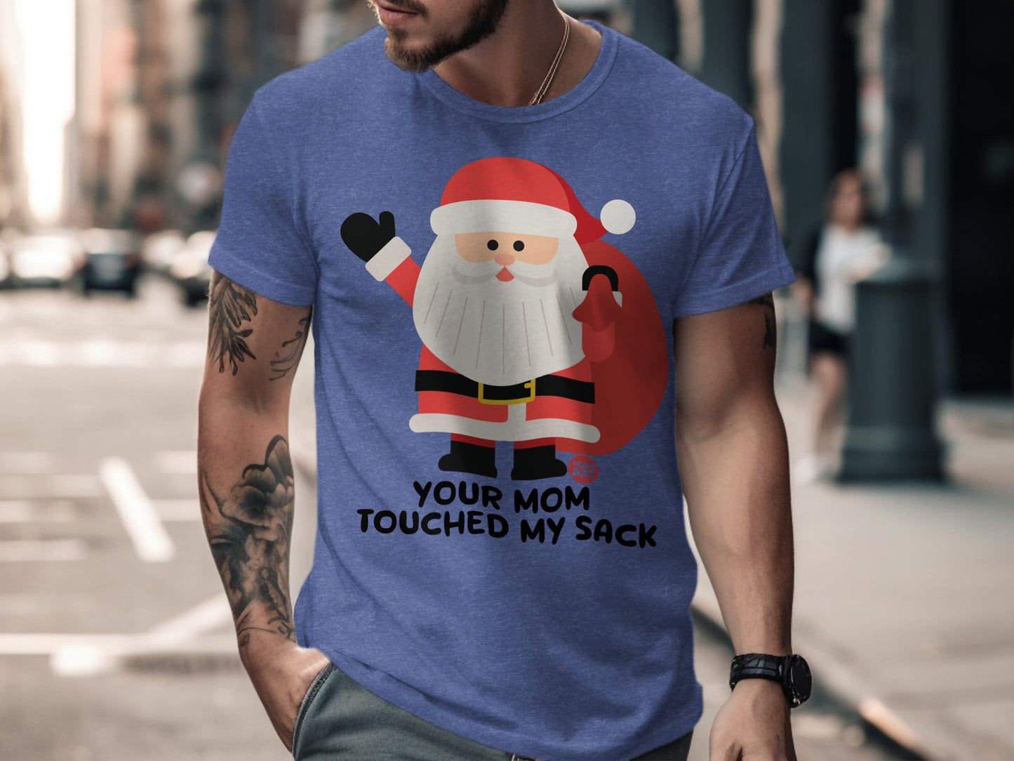 Your Mom Touched My Sack Santa T-shirt product