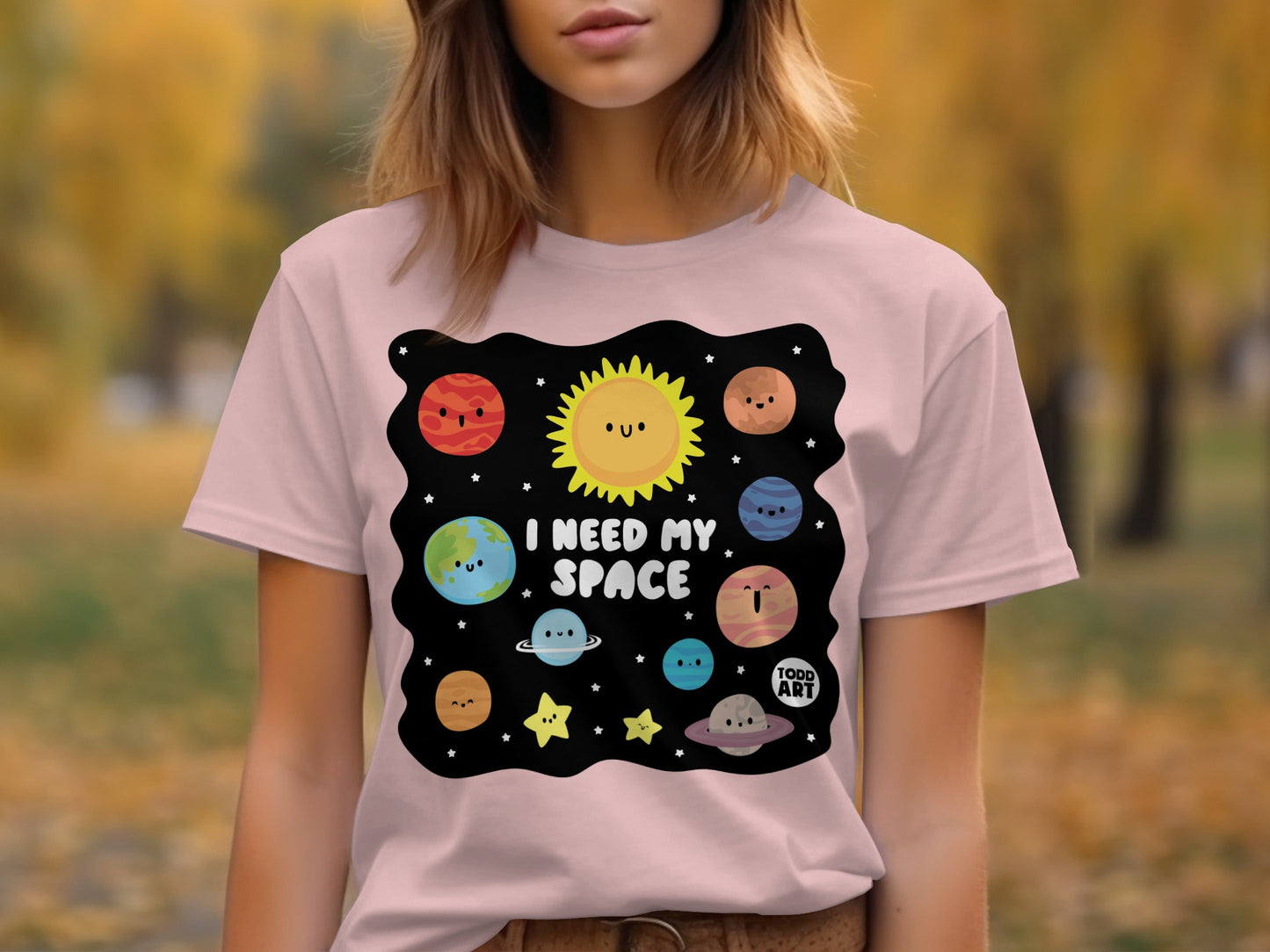 Cute Solar System Graphic I Need My Space T-Shirt product type