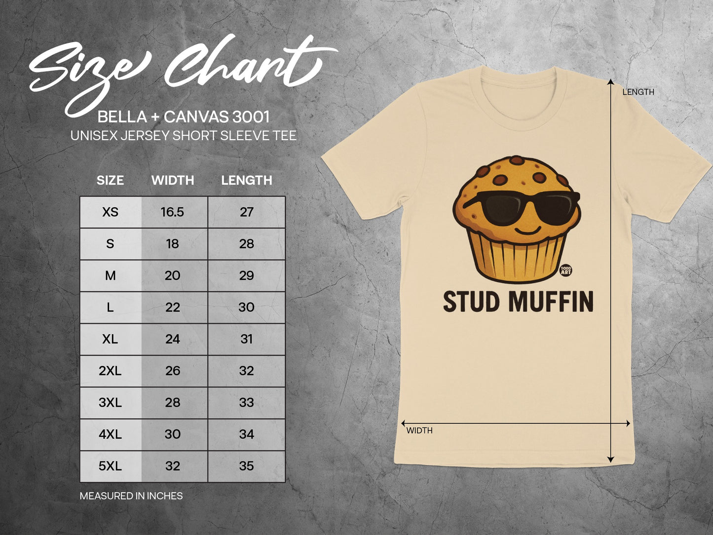 Cool Stud Muffin Graphic Unisex Jersey Short Sleeve Product