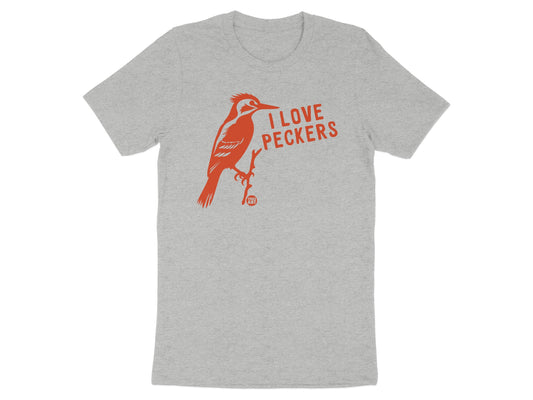 I Love Peckers Graphic Tee Shirt Novelty Product