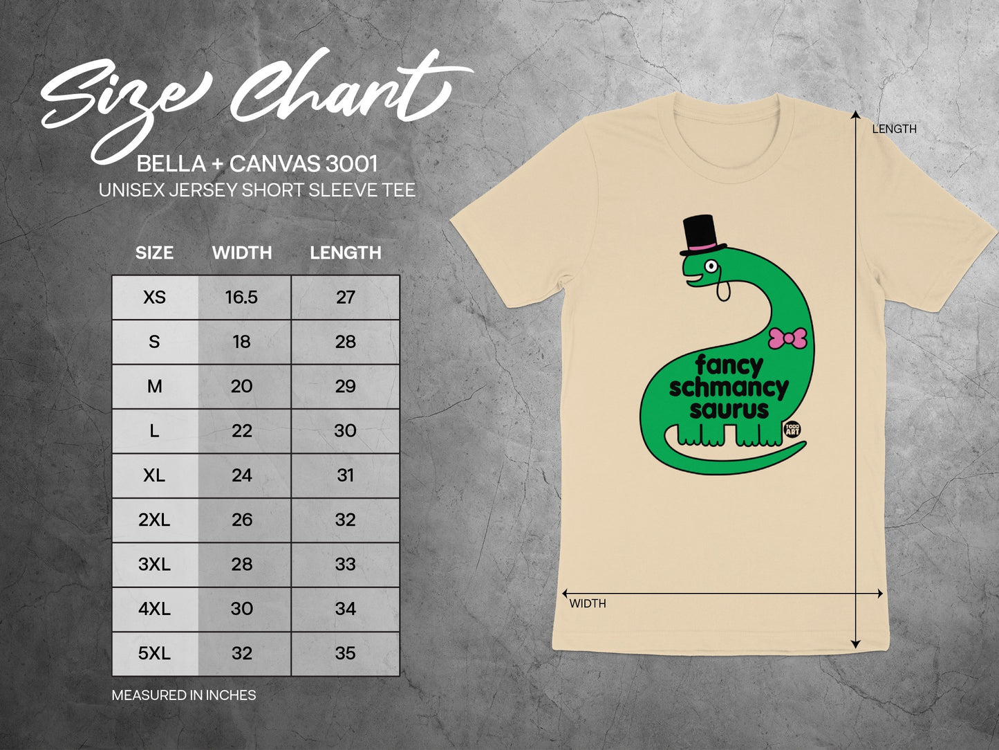 Fancy Schmancysaurus Graphic Unisex Short Sleeve Shirt product type