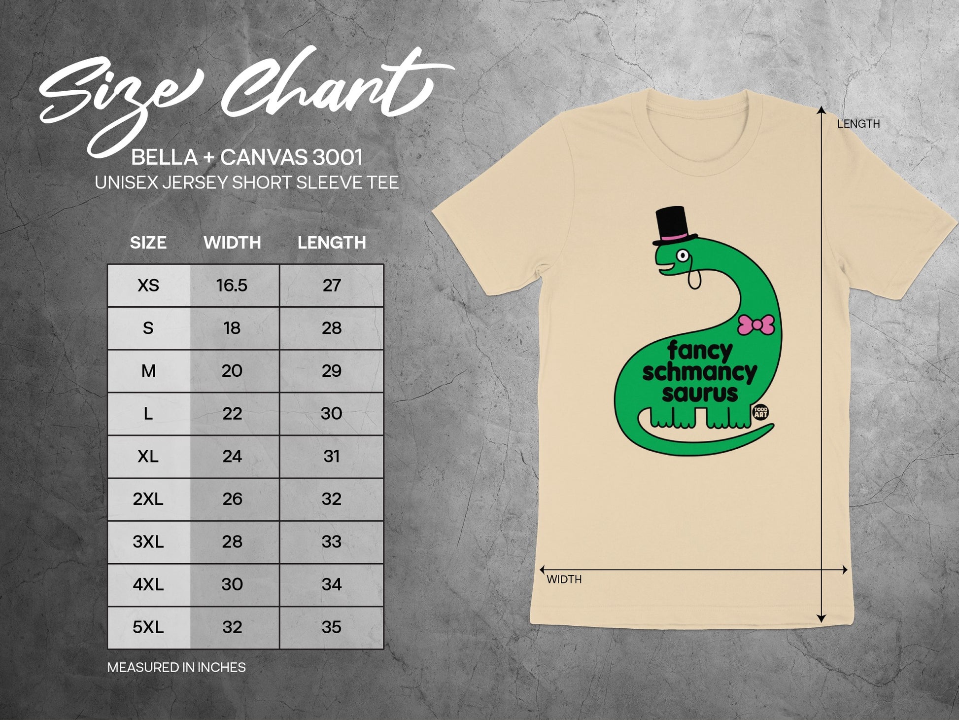 Fancy Schmancysaurus Graphic Unisex Short Sleeve Shirt product type