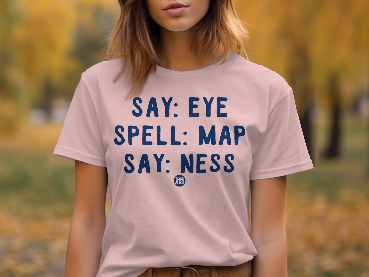 Say Eye Spell Map Say Ness Graphic Shirt product type