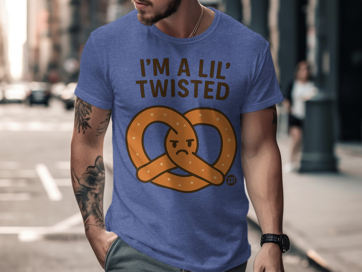 I'm a Lil' Twisted with Pretzel Graphic T-Shirt product