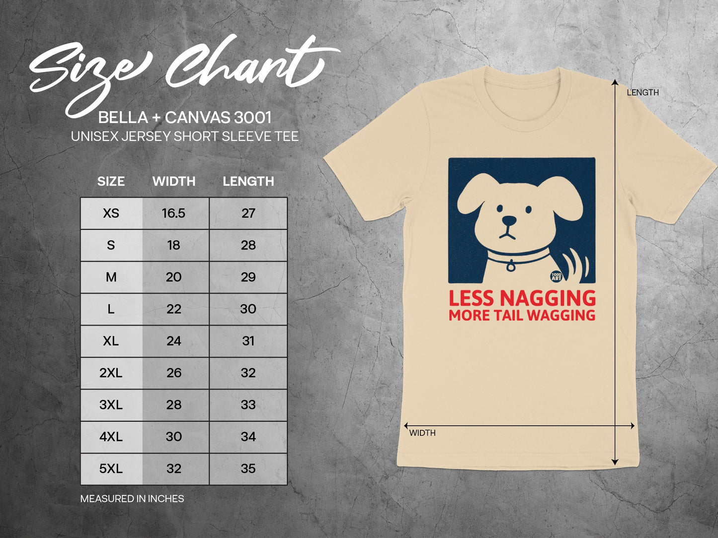 Less Nagging More Tail Wagging Unisex Tee product