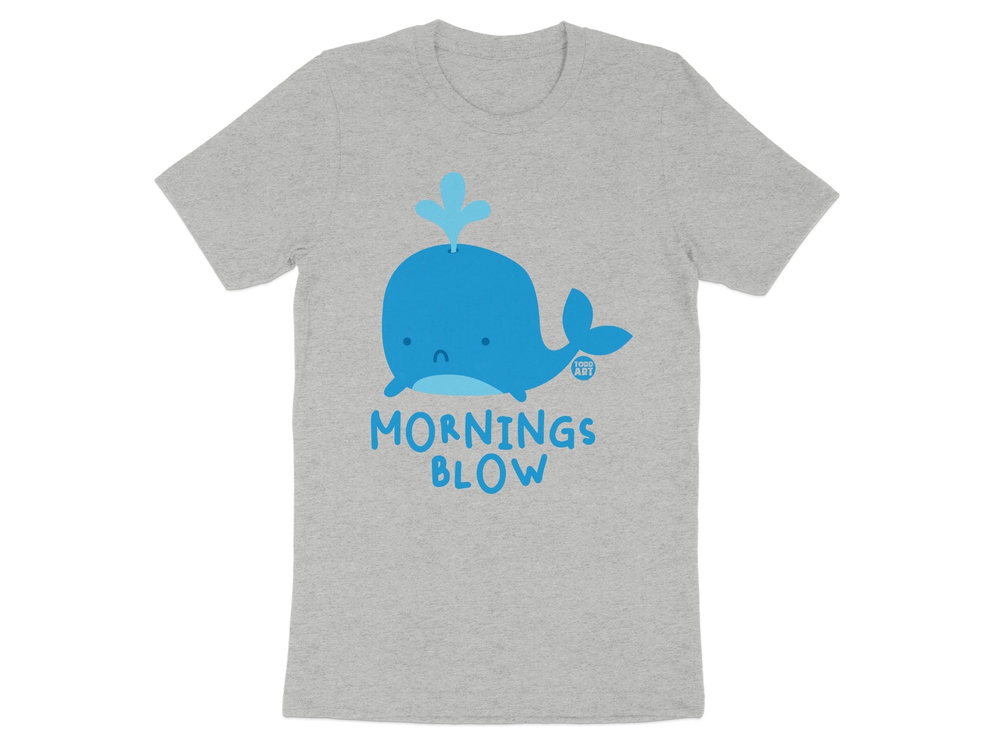 Mornings Blow Whale Themed Graphic T-shirt Product