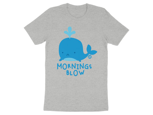 Mornings Blow Whale Themed Graphic T-shirt Product