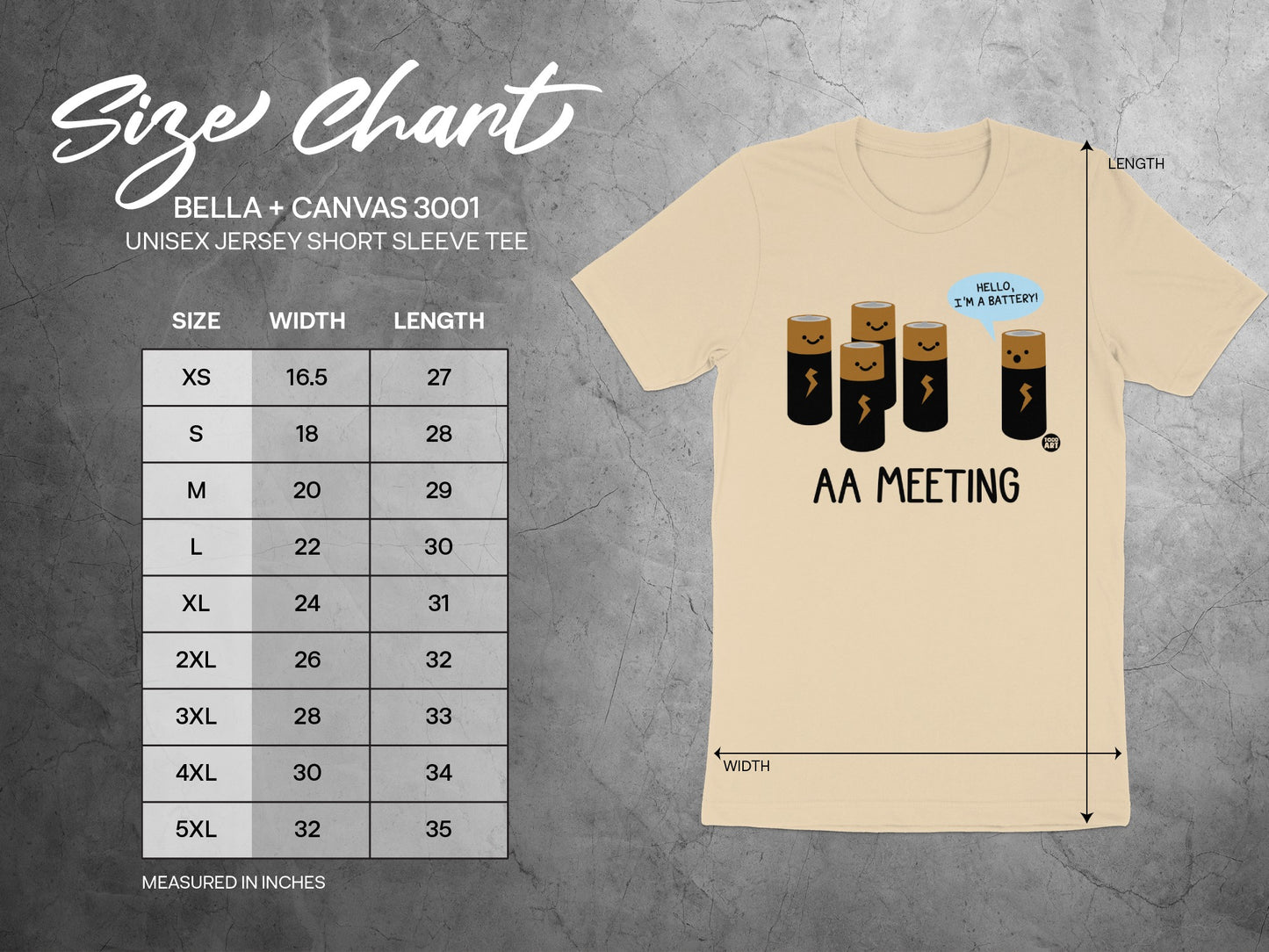 Hello Im A Battery AA Meeting Tee product type