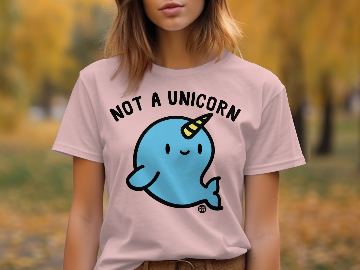 Not A Unicorn Cute Narwhal Graphic T-shirt