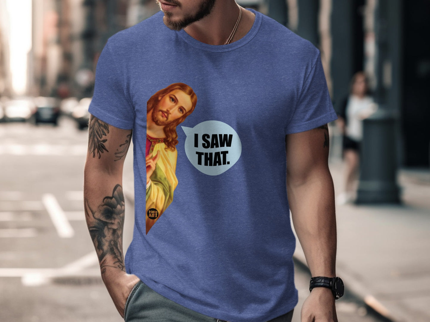 I Saw That Jesus Print Graphic T-shirt product