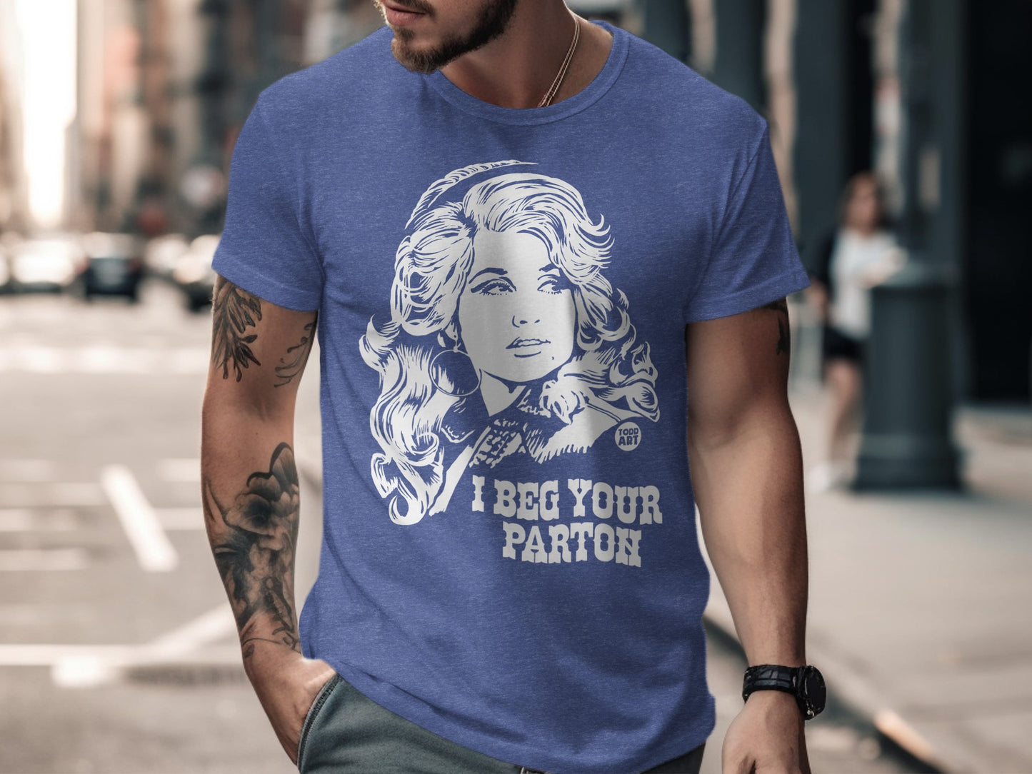 I Beg Your Parton T-shirt with Iconic Graphic Design
