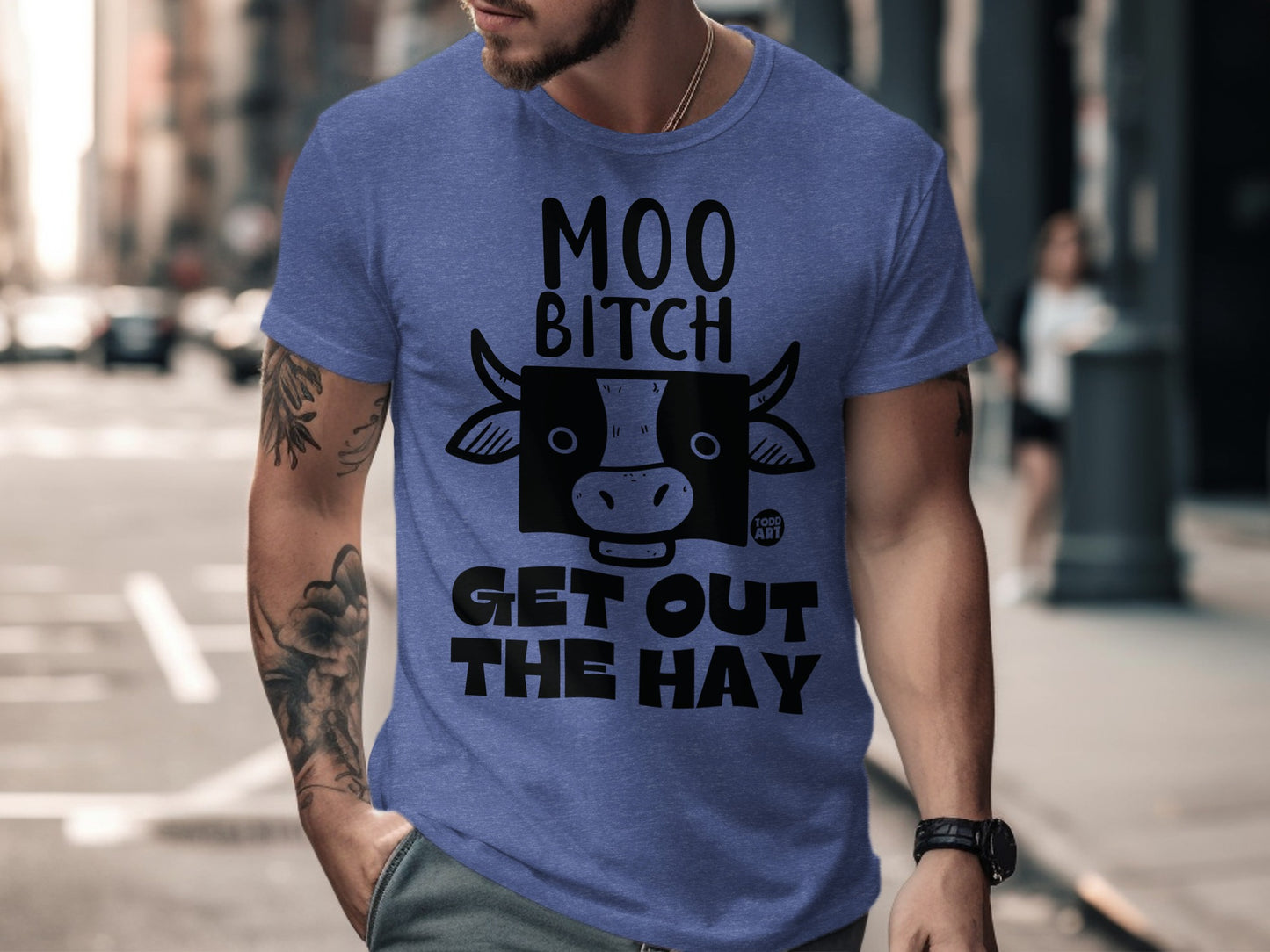 Moo Bitch Get Out The Hay Funny Graphic Tee product