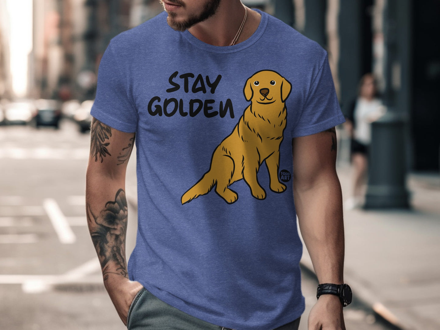 Stay Golden with Golden Retriever Graphic T-shirt product