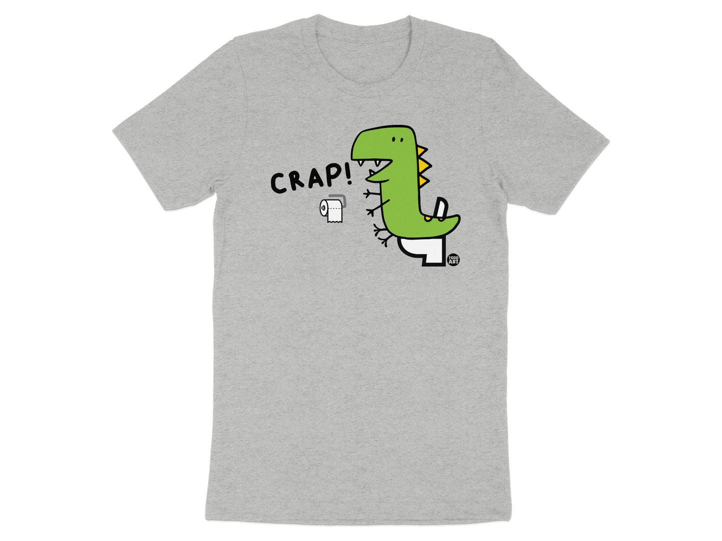 Funny Dinosaur Crap Toilet Paper Graphic T-shirt product