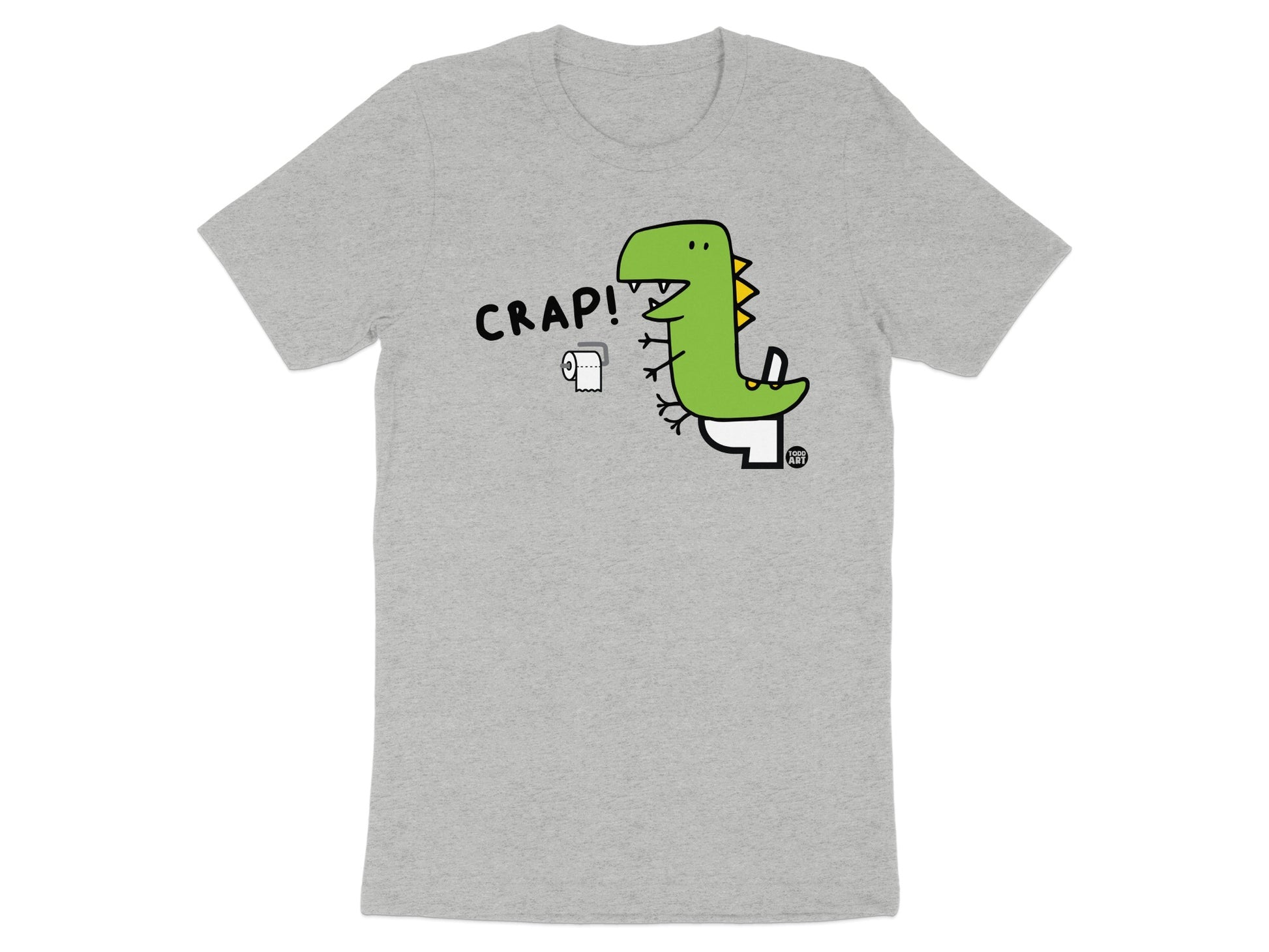 Funny Dinosaur Crap Toilet Paper Graphic T-shirt product