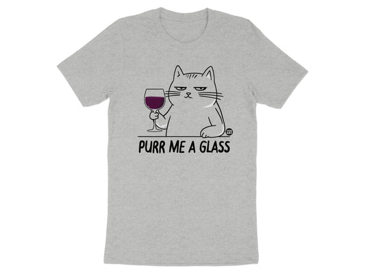 Purr Me a Glass Funny Cat with Wine T-Shirt product