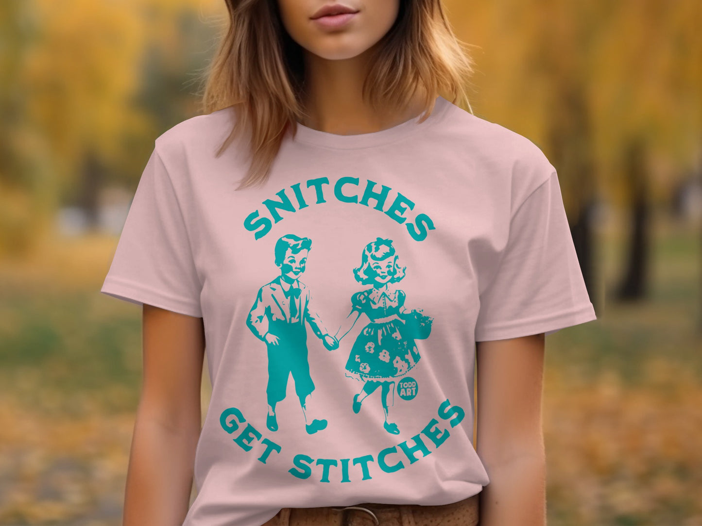 Snitches Get Stitches Vintage Style T-Shirt