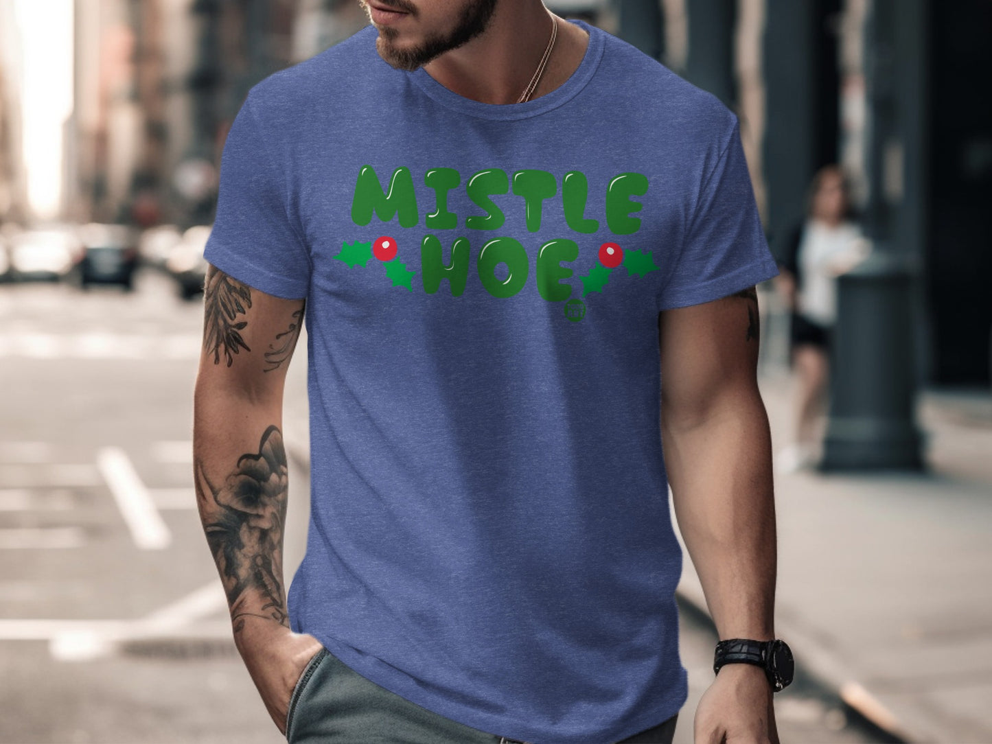 Mistle Hoe Holiday Graphic Tee Men's T-Shirt product