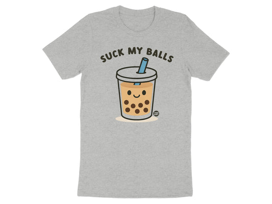 Funny Bubble Tea Graphic Suck My Balls T-Shirts
