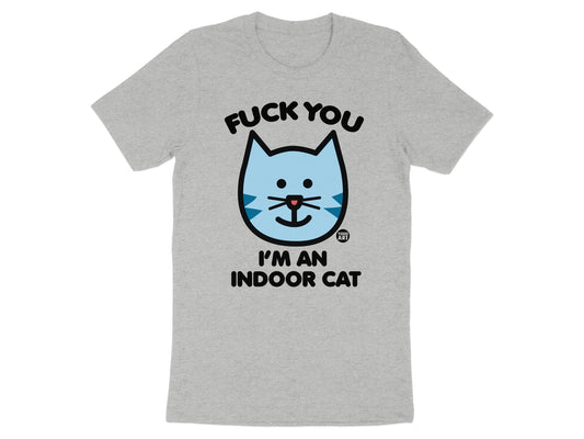 Unique Graphic T-Shirt with Indoor Cat Design product type