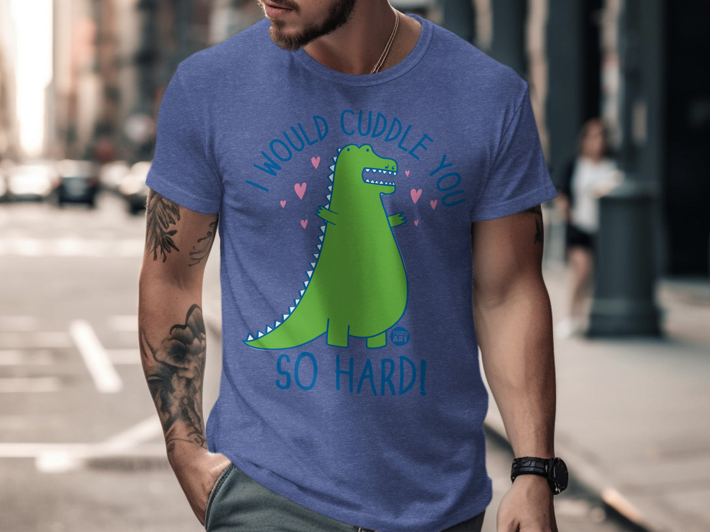 I Would Cuddle You So Hard Dinosaur Graphic Shirt product
