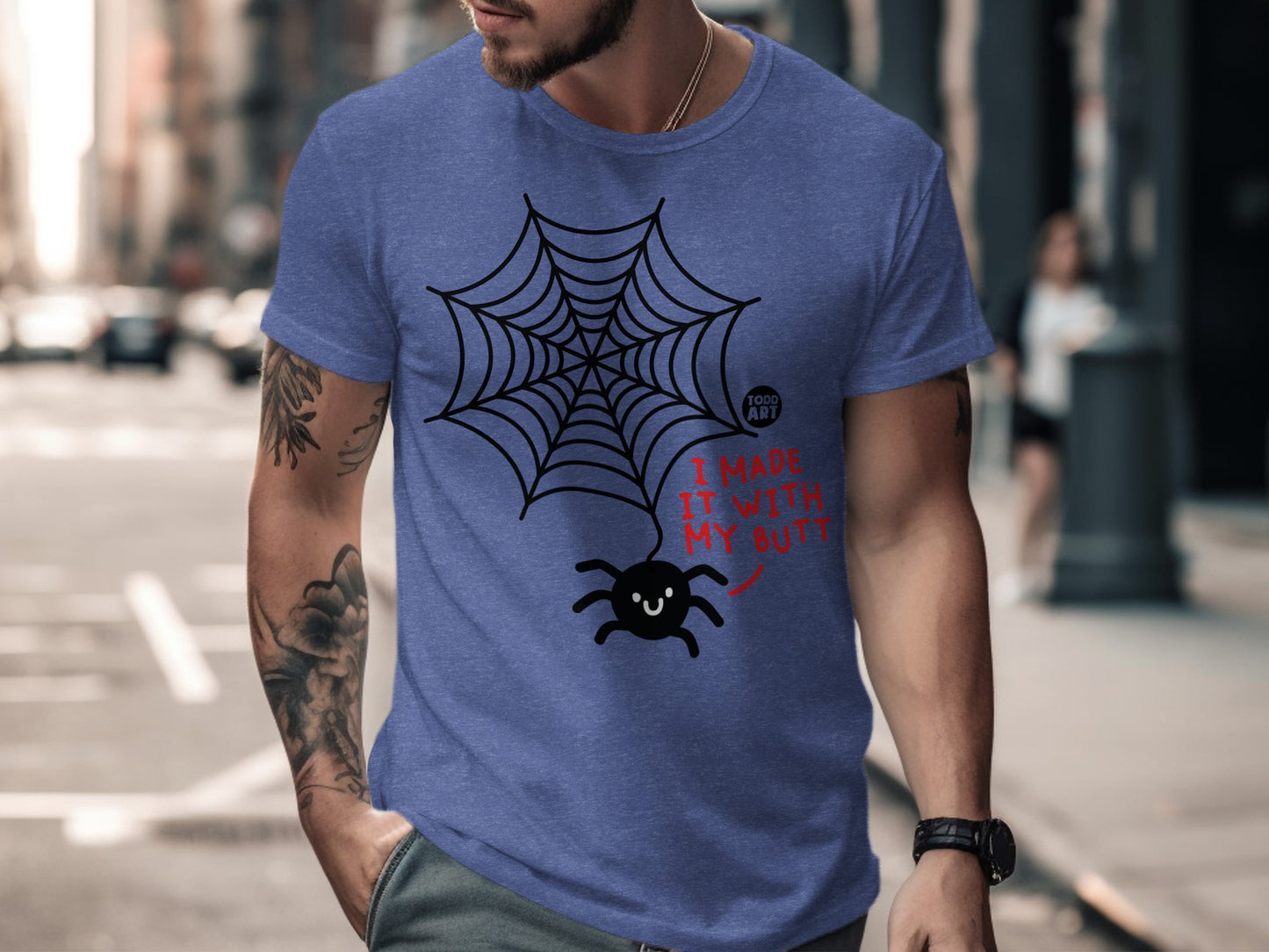 Funny Spider Web Design Humorous Novelty Shirt product type
