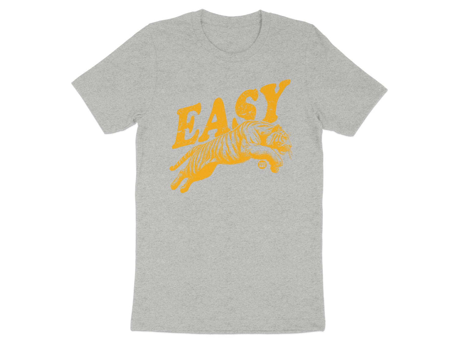 Easy Tiger Graphic T-Shirt in Grey for Casual Fashion