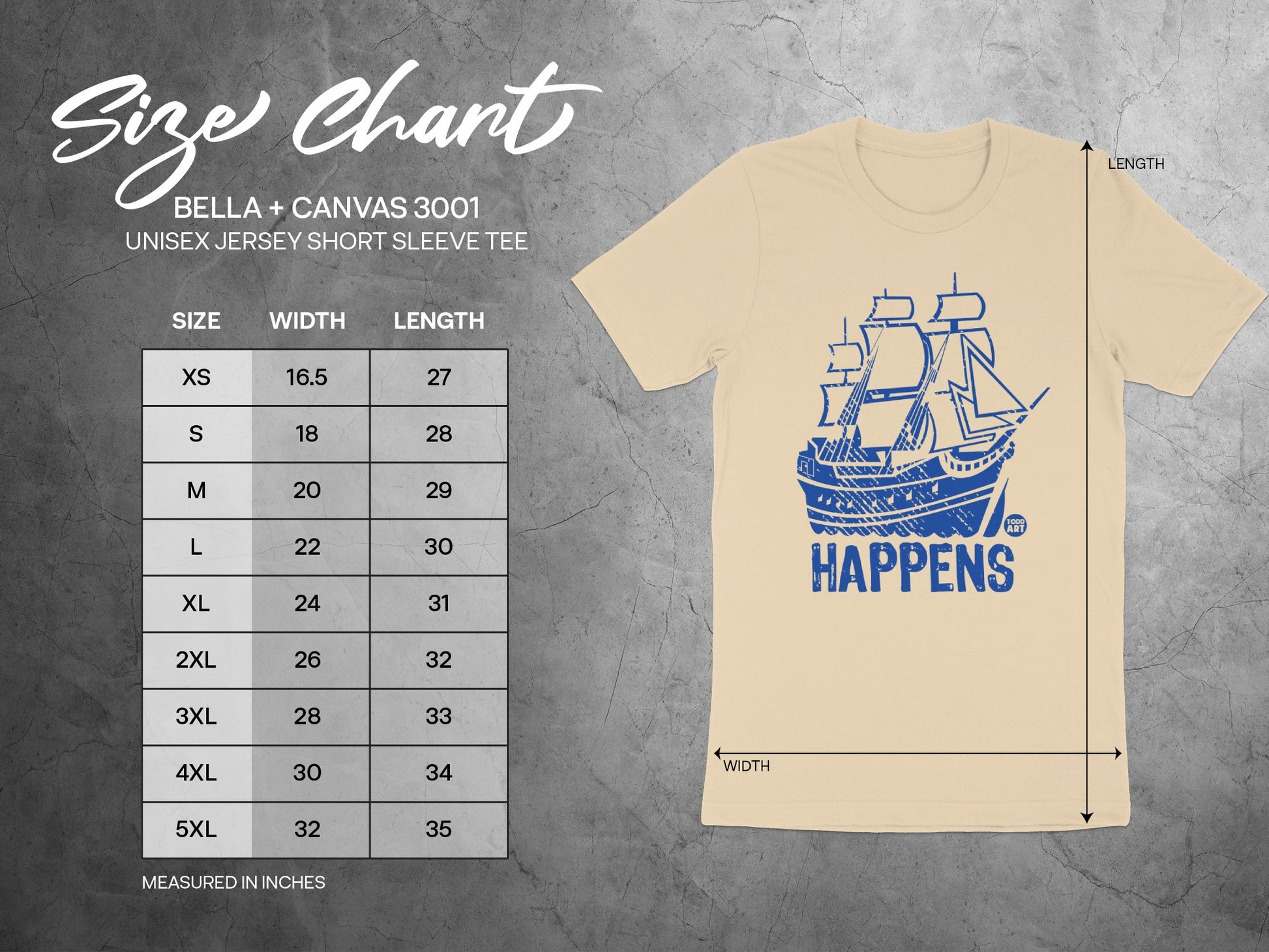 Hilarious Ship Happens Design on Unisex Short Sleeve Tee product