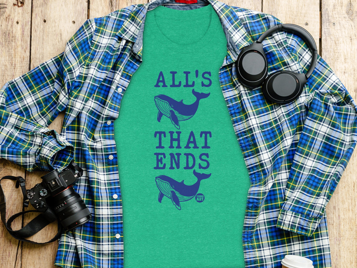 All's That Ends Whale Graphic T-Shirt