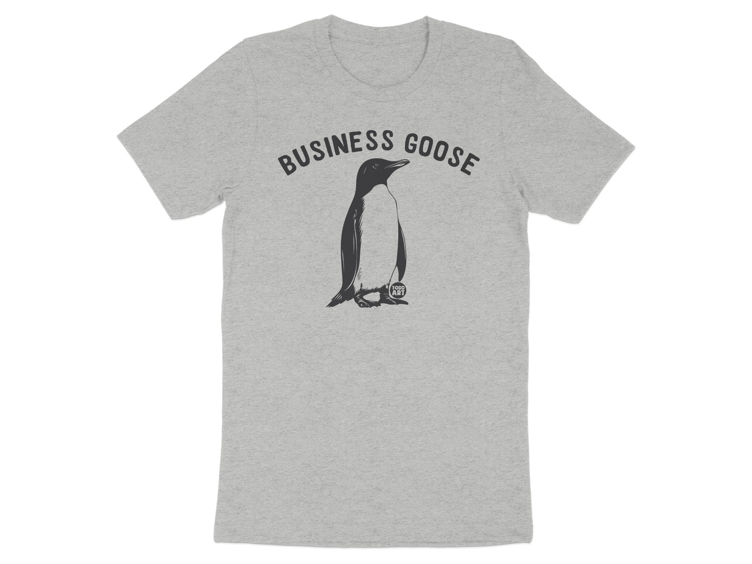 Business Goose Graphic Tee Fun Animal Themed Shirt