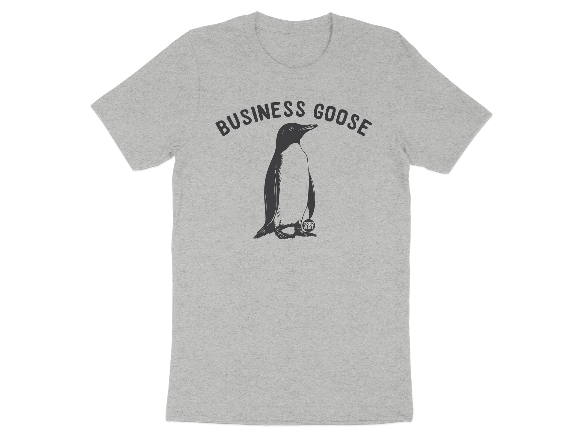 Business Goose Graphic Tee Fun Animal Themed Shirt