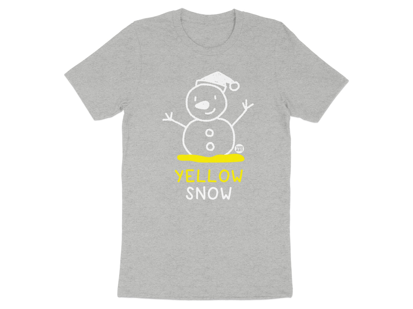 Humorous Yellow Snowman Snow Holiday T-Shirt product
