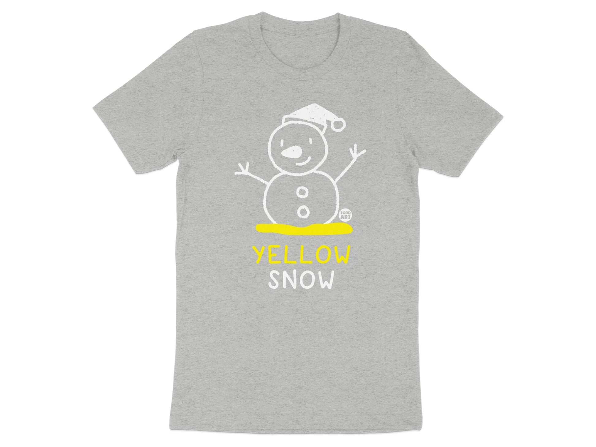 Humorous Yellow Snowman Snow Holiday T-Shirt product