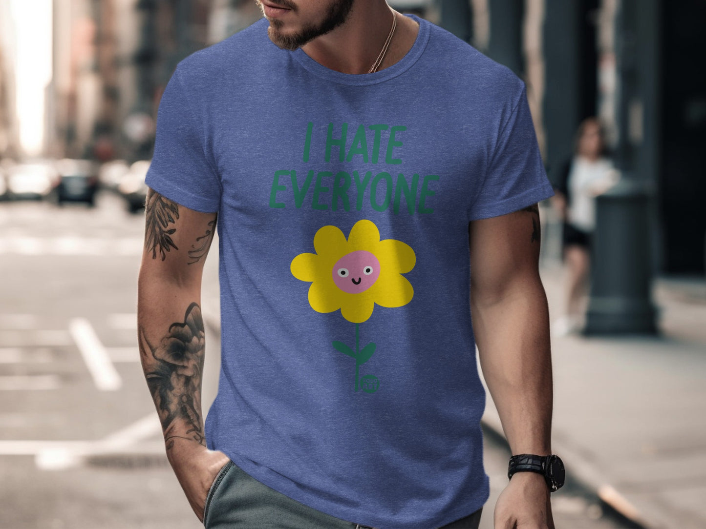 I Hate Everyone Flower Graphic T-Shirt Product